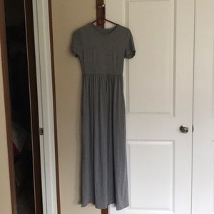Gray maxi dress